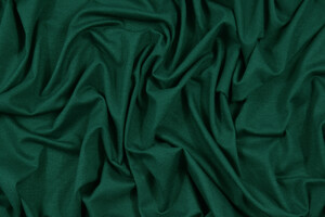Jersey di cotone bi-stretch verde bottiglia