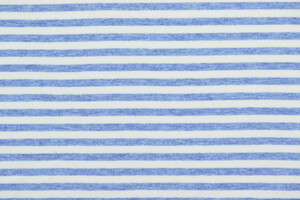 Jersey di cotone stretch a righe 7mm bianco azzurro