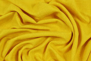 Tessuto simil-lino ingualcibile giallo zafferano