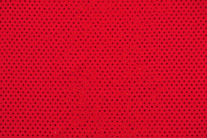 Jersey stretch rosso a paillettes