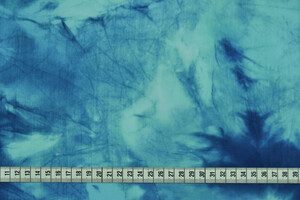 Lycra fantasia astratta blu e celeste