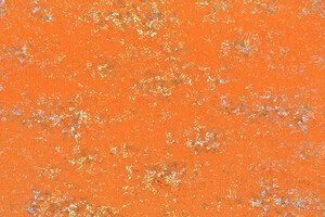 Lycra arancione con glitter argento