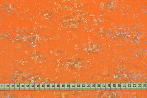 Lycra arancione con glitter argento