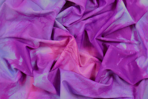 Lycra fantasia astratta malva e lilla