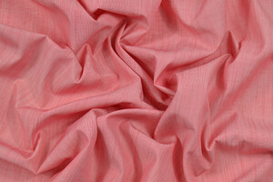 Chambray di puro cotone rosso