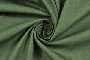 Denim puro cotone colore verde terra antica scuro