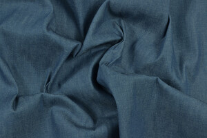 Denim blu medio lavato 100% cotone 370g