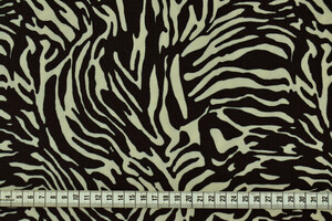 Georgette zebrata beige e nero