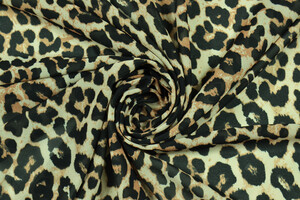 Georgette animalier leopardato