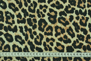 Georgette animalier leopardato