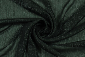Georgette nera lucida con lurex