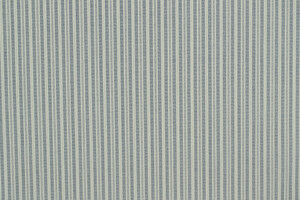 Popeline puro cotone a righe jeans e bianco