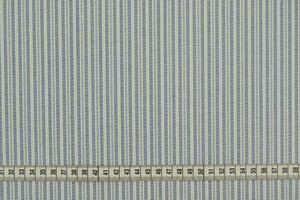 Popeline puro cotone a righe jeans e bianco