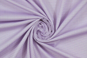 Cotone lilla jacquard pied de poule