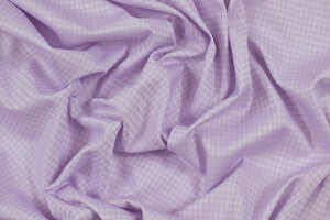 Cotone lilla jacquard pied de poule