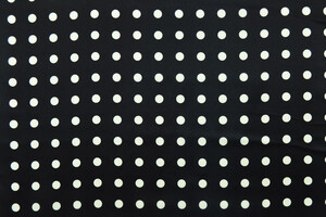 Fodera saglia nera a pois beige chiaro