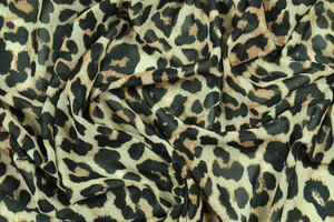 Georgette animalier leopardato
