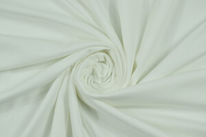 Jersey di cotone stretch da t-shirt bianco panna