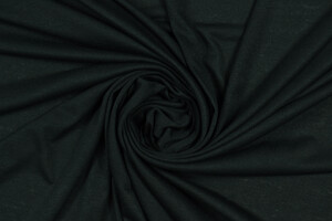 Jersey leggero di cotone elasticizzato nero