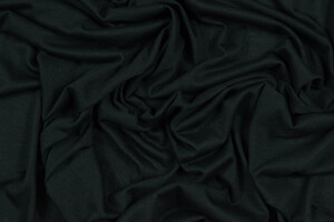 Jersey leggero di cotone elasticizzato nero