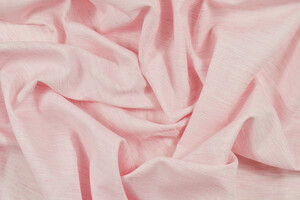 Misto lino cotone rosa screziato