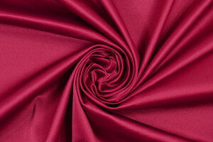 Raso duchessa in misto cotone rosso cremisi