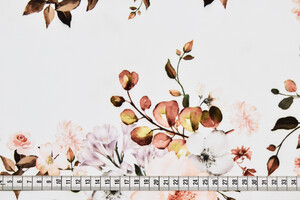 Crêpe leggero panna fantasia floreale