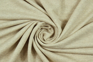Felpa french terry beige chiaro chiné