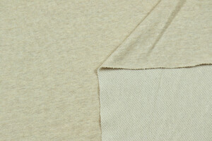 Felpa french terry beige chiaro chiné