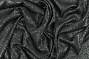 Georgette nera argentata