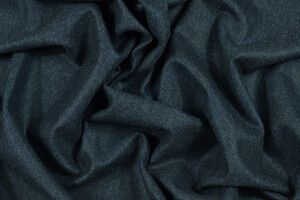 Flanella di pura lana pregiata blu chiné