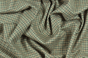 Pettinato di lana pied de poule tortora marrone