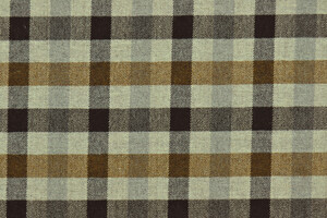 Pettinato di lana a quadri marrone