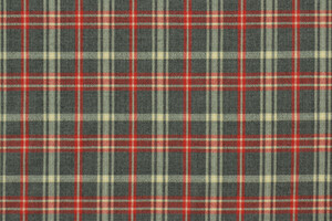 Pettinato di lana tartan grigio rosso