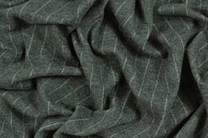 Maglia punto Milano in lana grigio gessato