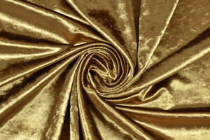 Velluto liscio di cotone stretch marrone lucido