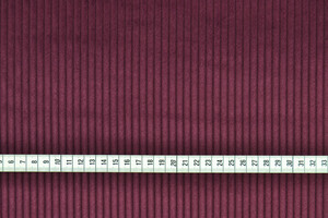 Velluto di cotone coste grosse 300 righe burgundy