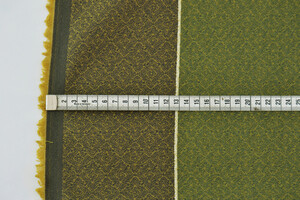 DENIM JACQUARD VERDE E GIALLO SENAPE