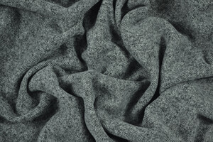 Maglia felpata di cotone sale e pepe bianco nero