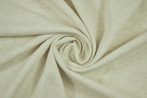 Jersey doppio / Scuba in cotone stretch beige chiarissimo