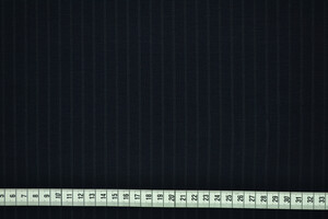 Punto Milano cotone bi-stretch blu notte gessato