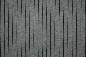 Punto Milano cotone stretch grigio gessato