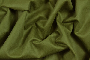 Panno di lana verde oliva scuro accoppiato maglina nera