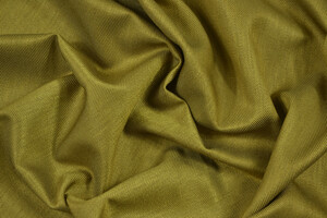 Drill di misto lana ocra scuro lucido