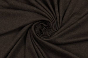 Jersey in lana stretch marrone scuro