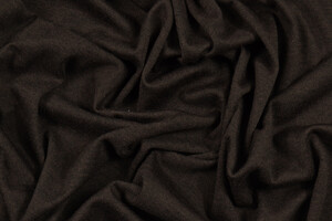 Jersey in lana stretch marrone scuro