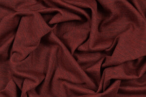 Jersey in lana stretch rosso amaranto