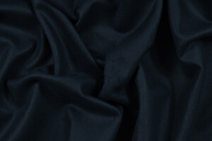 Panno di lana blu notte accoppiato con pile nero