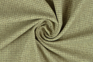 Panno di lana pied de poule accoppiato pile marrone khaki