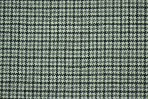 Tweed in pura lana a pied de poule e quadri grigio